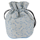 CELINE C Macadam Canvas Pouch Light Blue Auth AMZ028A-3
