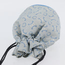 CELINE C Macadam Canvas Pouch Light Blue Auth AMZ028A-6
