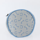 CELINE C Macadam Canvas Pouch Light Blue Auth AMZ028A-9