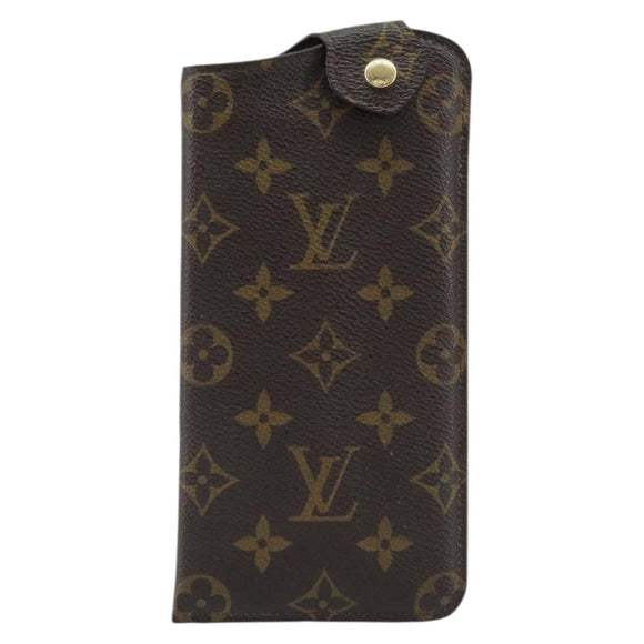 LOUIS VUITTON Monogram Etui Lunette MM Glasses Case M66544 LV Auth AMZ031A