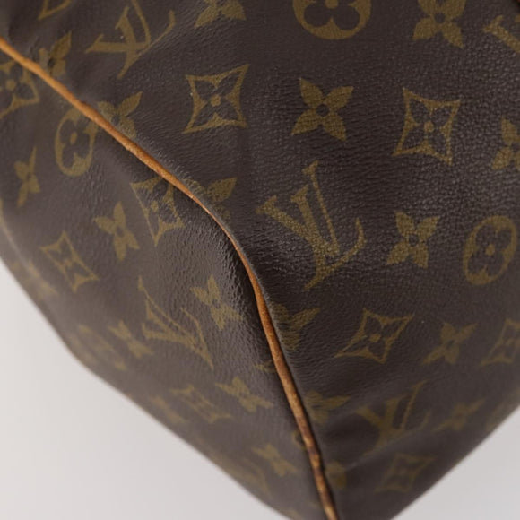 LOUIS VUITTON Monogram Sac Souple 35 Boston Bag M41626 LV Auth AMZ042