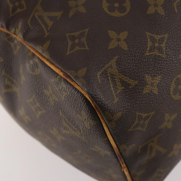 LOUIS VUITTON Monogram Sac Souple 35 Boston Bag M41626 LV Auth AMZ042