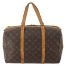 LOUIS VUITTON Monogram Sac Souple 35 Boston Bag M41626 LV Auth AMZ042-2