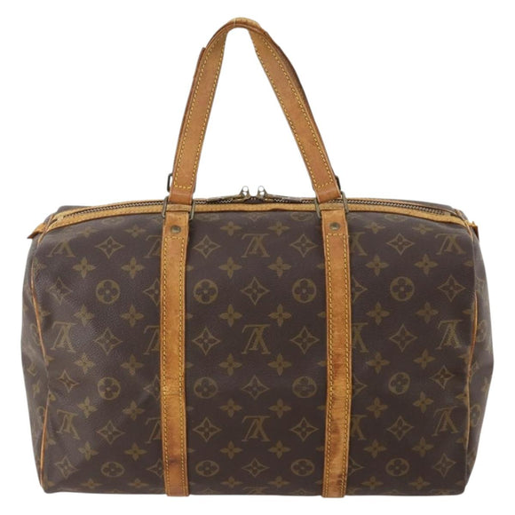 LOUIS VUITTON Monogram Sac Souple 35 Boston Bag M41626 LV Auth AMZ042