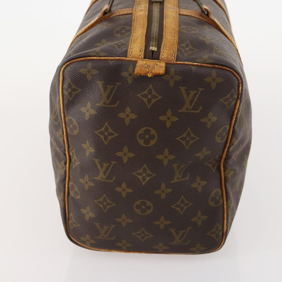 LOUIS VUITTON Monogram Sac Souple 35 Boston Bag M41626 LV Auth AMZ042