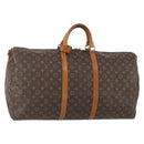 LOUIS VUITTON Monogram Keepall Bandouliere 60 Boston Bag M41412 LV Auth AMZ045-1