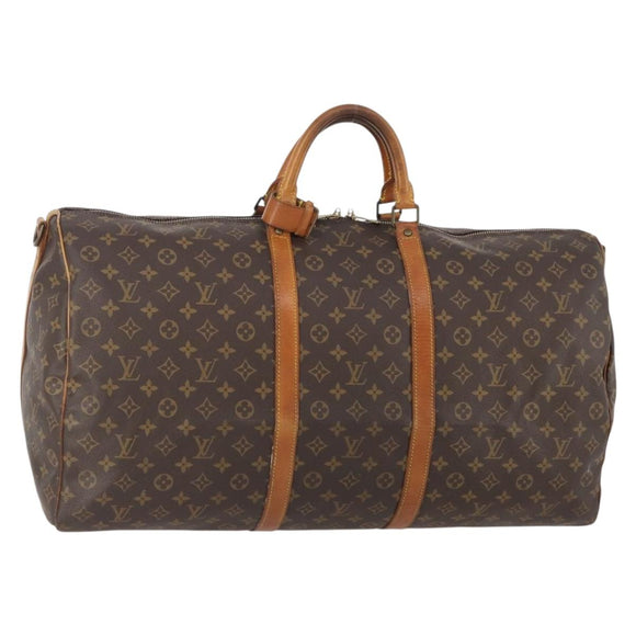 LOUIS VUITTON Monogram Keepall Bandouliere 60 Boston Bag M41412 LV Auth AMZ045