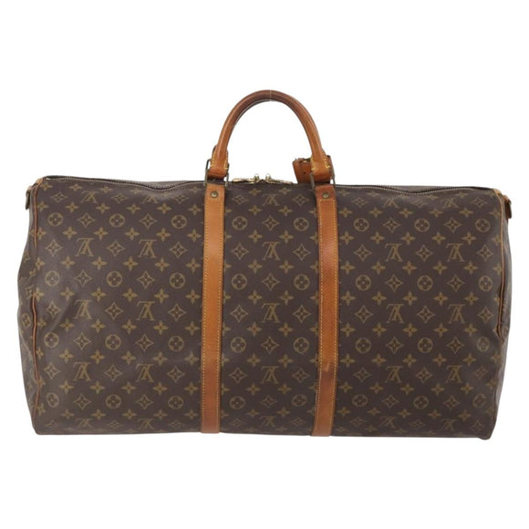 LOUIS VUITTON Monogram Keepall Bandouliere 60 Boston Bag M41412 LV Auth AMZ045