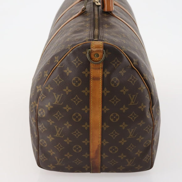 LOUIS VUITTON Monogram Keepall Bandouliere 60 Boston Bag M41412 LV Auth AMZ045