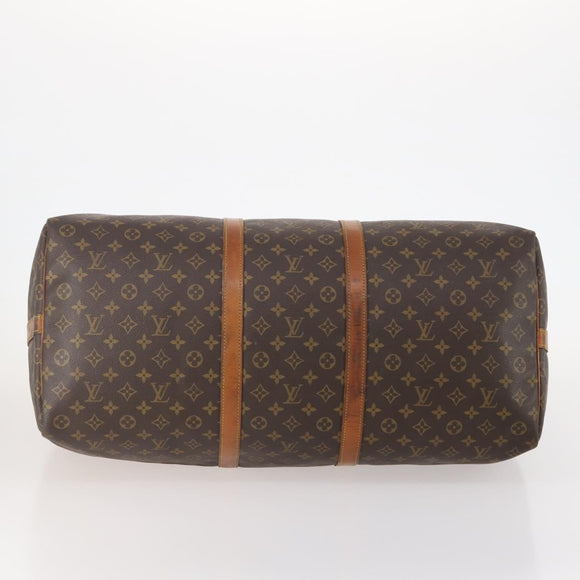 LOUIS VUITTON Monogram Keepall Bandouliere 60 Boston Bag M41412 LV Auth AMZ045