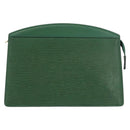 LOUIS VUITTON Epi Trousse Crete Pouch Green M48404 LV Auth AMZ046-13
