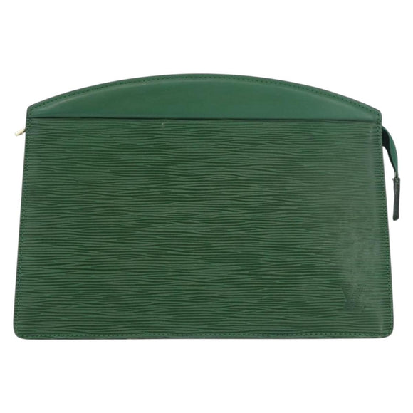 LOUIS VUITTON Epi Trousse Crete Pouch Green M48404 LV Auth AMZ046