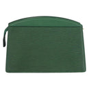 LOUIS VUITTON Epi Trousse Crete Pouch Green M48404 LV Auth AMZ046-2