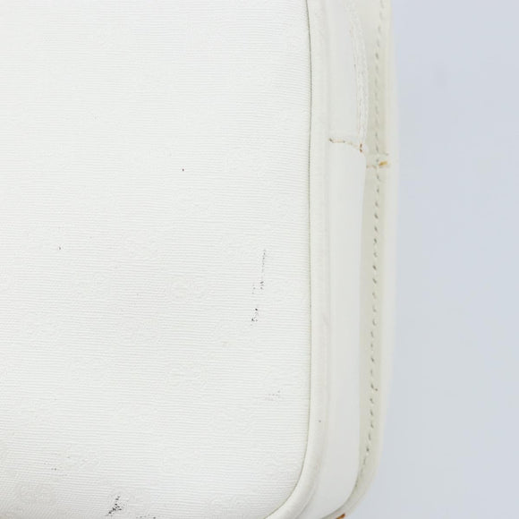 GUCCI Micro GG Supreme Shoulder Bag PVC White Gold 007 115 0114 Auth AMZ052