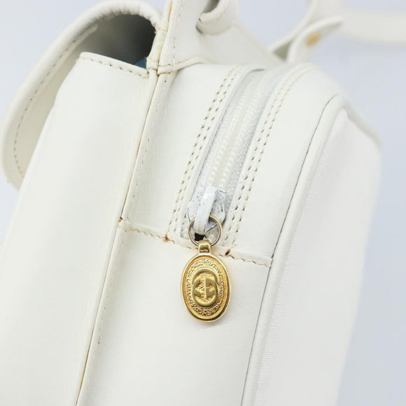 GUCCI Micro GG Supreme Shoulder Bag PVC White Gold 007 115 0114 Auth AMZ052