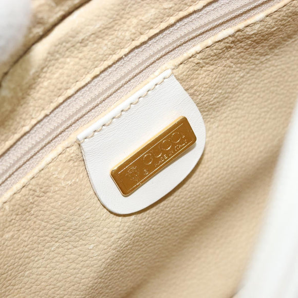 GUCCI Micro GG Supreme Shoulder Bag PVC White Gold 007 115 0114 Auth AMZ052