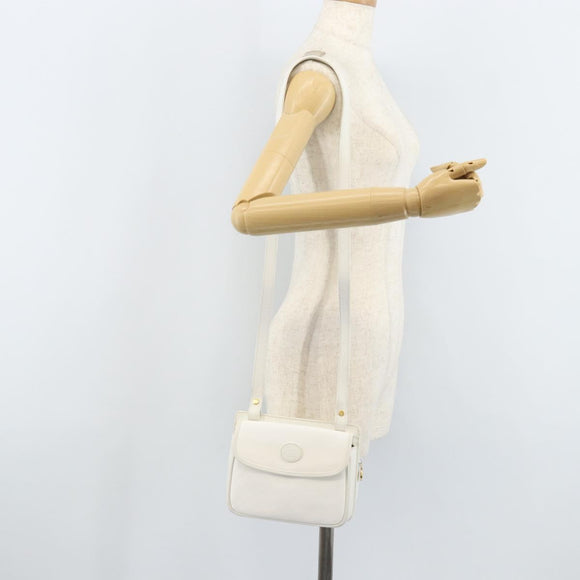 GUCCI Micro GG Supreme Shoulder Bag PVC White Gold 007 115 0114 Auth AMZ052