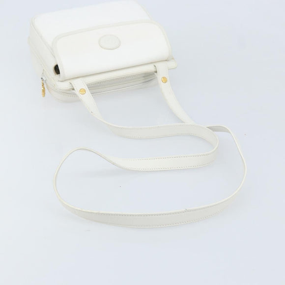GUCCI Micro GG Supreme Shoulder Bag PVC White Gold 007 115 0114 Auth AMZ052
