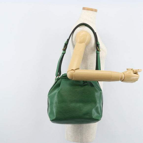 LOUIS VUITTON Epi Petit Noe Shoulder Bag Green M44104 LV Auth AMZ056