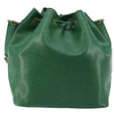 LOUIS VUITTON Epi Petit Noe Shoulder Bag Green M44104 LV Auth AMZ056-2