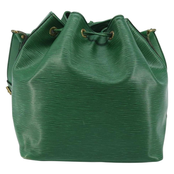 LOUIS VUITTON Epi Petit Noe Shoulder Bag Green M44104 LV Auth AMZ056