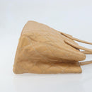 CHANEL Wild Stitch Hand Bag Leather Beige Gold CC Auth AMZ064-3