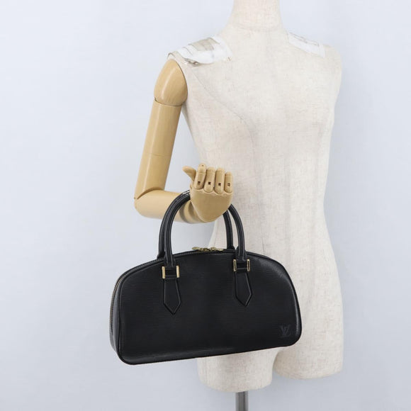 LOUIS VUITTON Epi jasmine Hand Bag Black M52852 LV Auth AMZ065