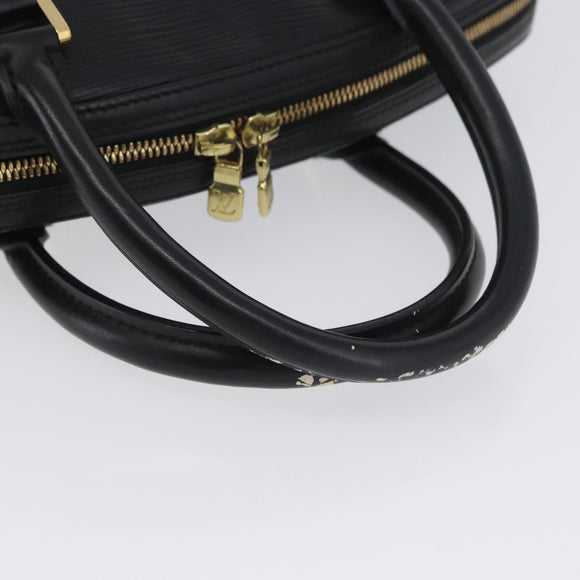 LOUIS VUITTON Epi jasmine Hand Bag Black M52852 LV Auth AMZ065