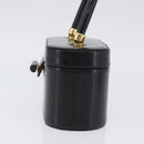 GUCCI Vanity Hand Bag Leather Black Gold Auth AMZ071A-4