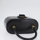 GUCCI Vanity Hand Bag Leather Black Gold Auth AMZ071A-6