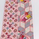 LOUIS VUITTON Bandeau Damier Pop Up Scarf Silk White M77697 LV Auth AMZ072M-10