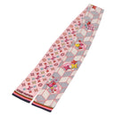LOUIS VUITTON Bandeau Damier Pop Up Scarf Silk White M77697 LV Auth AMZ072M-8