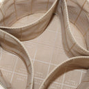 CELINE Vanity Hand Bag Leather Ivory Gold Auth AMZ074A-11
