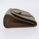 GUCCI GG Supreme Web Sherry Line Clutch Bag PVC Beige Gold 89 01 030 Auth AMZ078-3