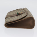 GUCCI GG Supreme Web Sherry Line Clutch Bag PVC Beige Gold 89 01 030 Auth AMZ078-4