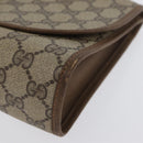 GUCCI GG Supreme Web Sherry Line Clutch Bag PVC Beige Gold 89 01 030 Auth AMZ078-14