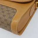 GUCCI Micro GG Supreme Shoulder Bag PVC Beige Gold Auth AMZ079-9