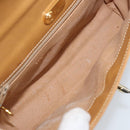 GUCCI Micro GG Supreme Shoulder Bag PVC Beige Gold Auth AMZ079-11