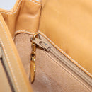 GUCCI Micro GG Supreme Shoulder Bag PVC Beige Gold Auth AMZ079-21