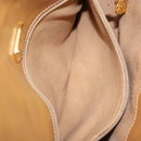 GUCCI Micro GG Supreme Shoulder Bag PVC Beige Gold Auth AMZ079-22