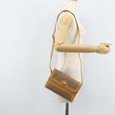 GUCCI Micro GG Supreme Shoulder Bag PVC Beige Gold Auth AMZ079-23