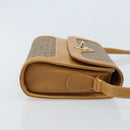 GUCCI Micro GG Supreme Shoulder Bag PVC Beige Gold Auth AMZ079-3