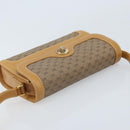 GUCCI Micro GG Supreme Shoulder Bag PVC Beige Gold Auth AMZ079-6