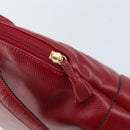 BOTTEGA VENETA Hand Bag Leather 2way Red Gold Auth AMZ081-19