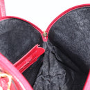 BOTTEGA VENETA Hand Bag Leather 2way Red Gold Auth AMZ081-21