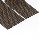 FENDI Zucca Canvas Pants 40 Black Brown Auth AMZ085M-12