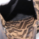 FENDI Zucca Canvas Pants 40 Black Brown Auth AMZ085M-7
