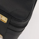 GUCCI Micro GG Canvas Web Sherry Line Trunk Black Gold Auth AMZ086-15
