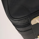 GUCCI Micro GG Canvas Web Sherry Line Trunk Black Gold Auth AMZ086-16