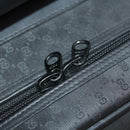 GUCCI Micro GG Canvas Web Sherry Line Trunk Black Gold Auth AMZ086-24